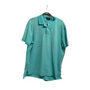 Polo Ralph Lauren Mens Size XL Mint Green 1/4 Button Pullover Polo Shirt Golf Te